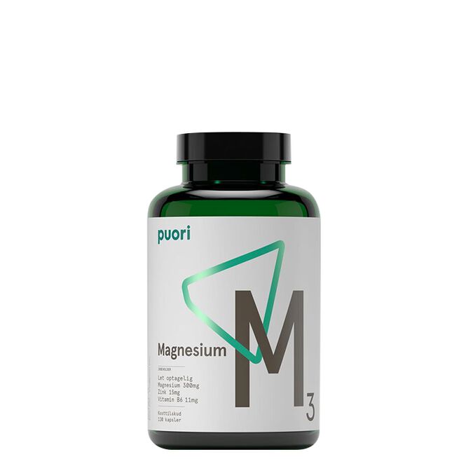 Puori M3 Magnesium & Zink, 120 kapslar
