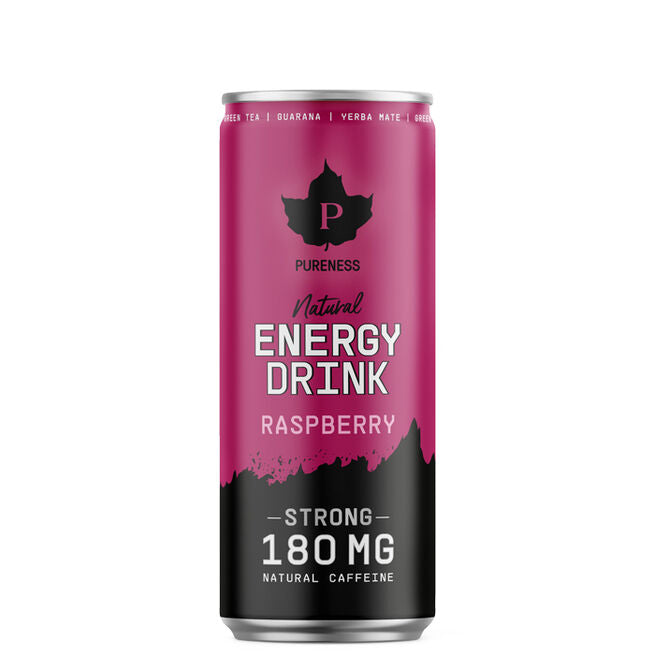 Pureness 24 x Natural Energidryck Hallon 330 ml