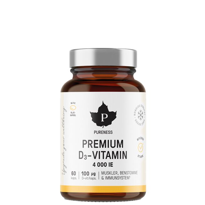 Pureness Premium D3-Vitamin 4000 IE 60 kapslar