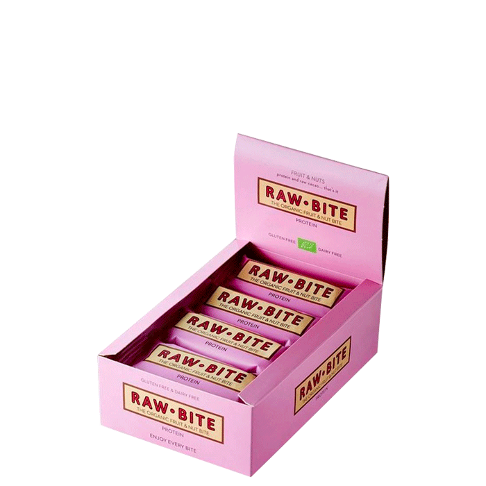 Rawbite 12 x Frukt & Nötbar 50 g