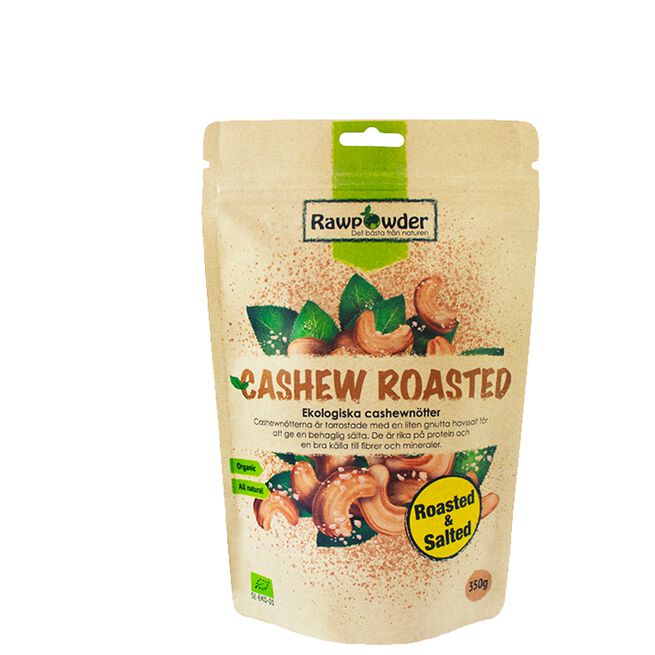 Rawpowder Ekologiska Cashewnötter Rostade Och Saltade 350 g