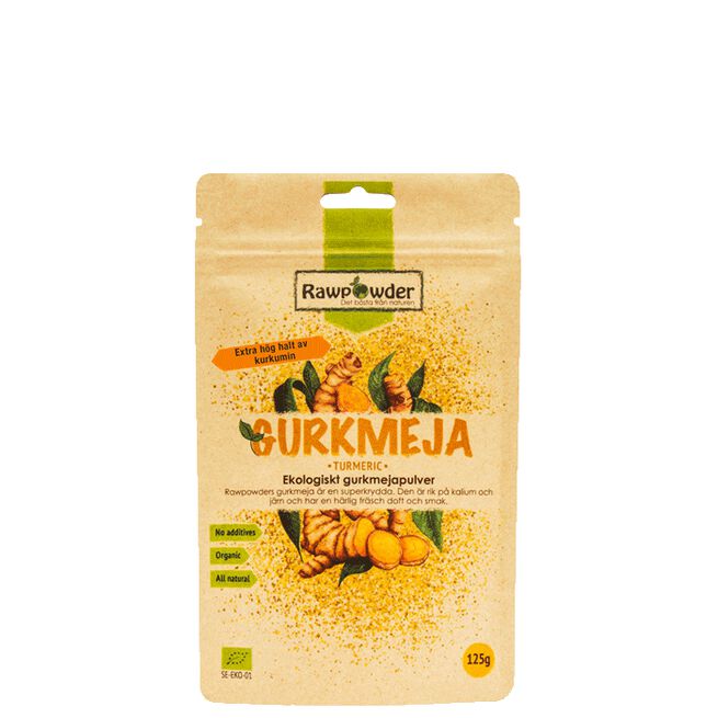 Rawpowder Ekologiskt Gurkmejapulver 125 g
