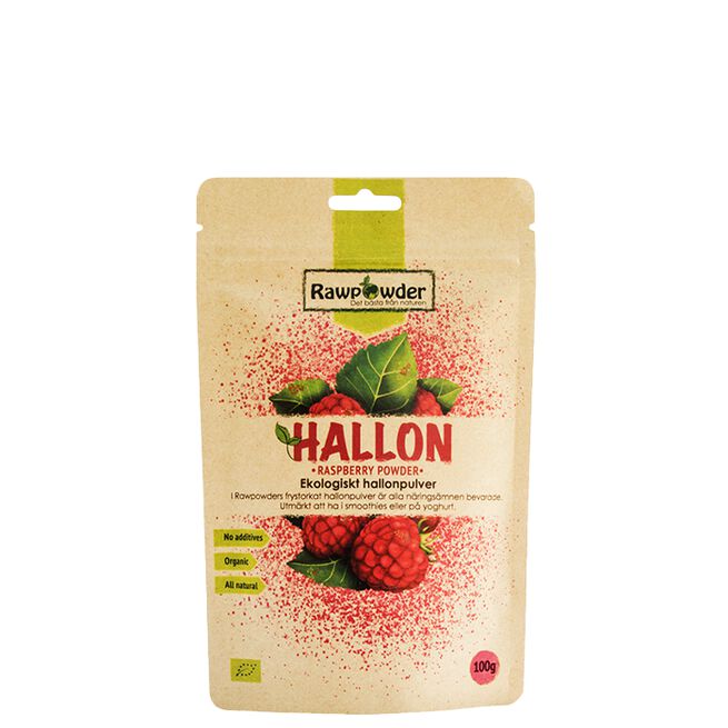 Rawpowder Ekologiskt Hallonpulver 100 g