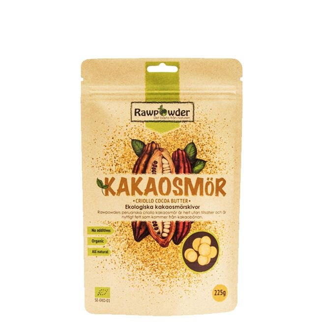 Rawpowder Ekologiskt Kakaosmör 225 g