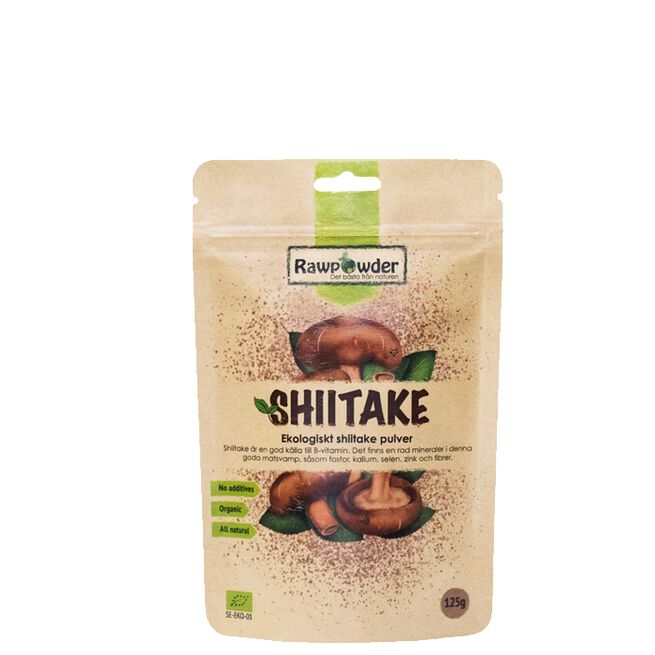 Rawpowder Ekologiskt Shiitakepulver 125 g
