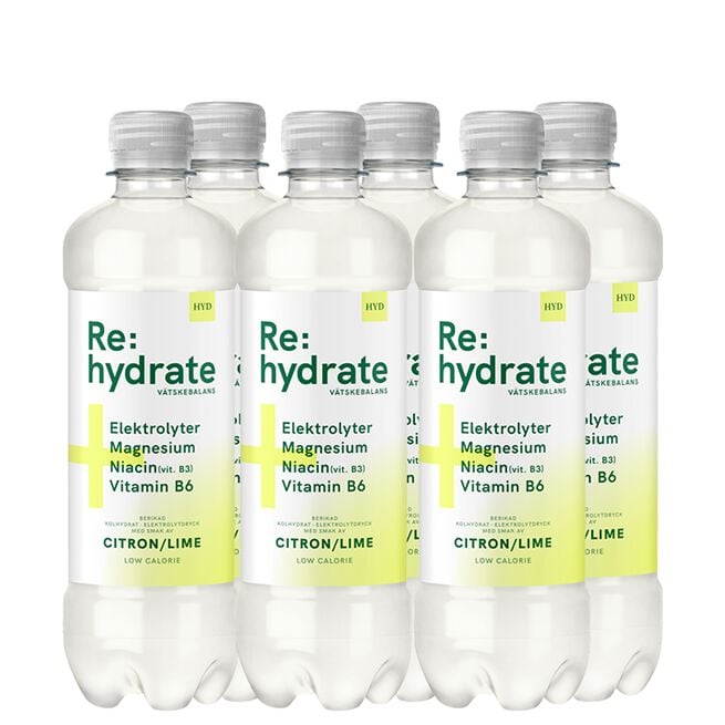 Re:hydrate 6 x Vätskeersättning 500 ml Citron Lime