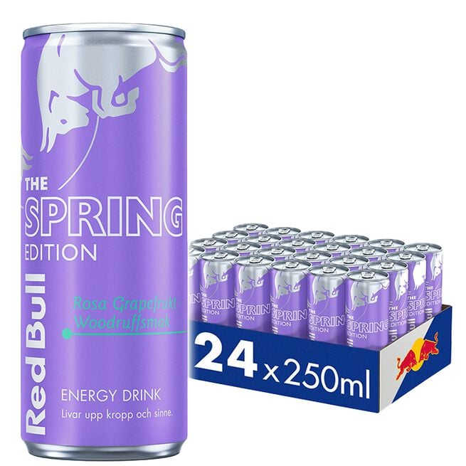 Red Bull 24 x Red Bull Energidryck, 250 ml, Lilac Edition