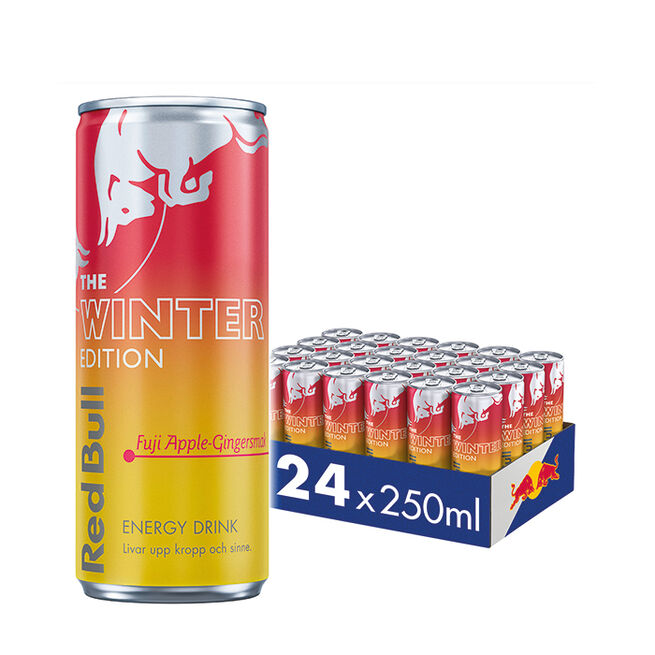 Red Bull 24 x Red Bull Energidryck 250 ml Winter Edition Fuji Apple-Ginger