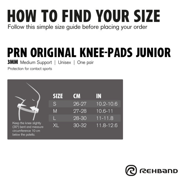 Rehband PRN Original Knee Pad Jr Pair