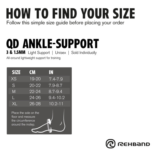 Rehband QD Ankle Support 3mm