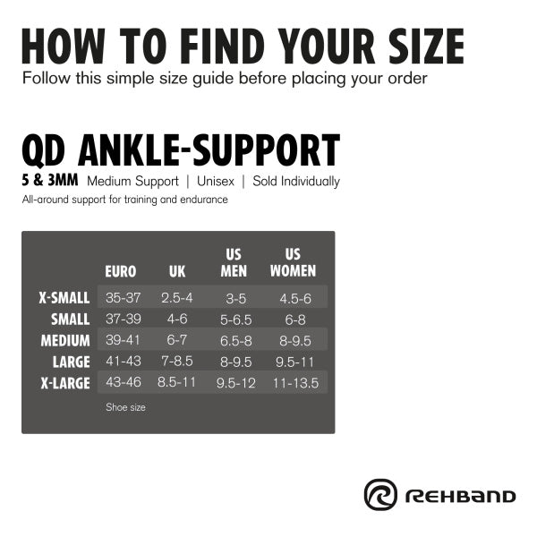 Rehband QD Ankle Support 5mm
