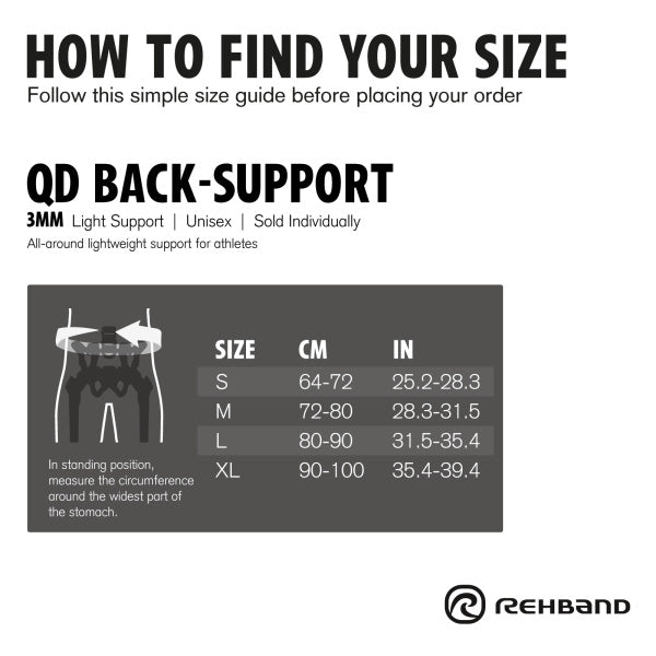 Rehband QD Back Support 3mm