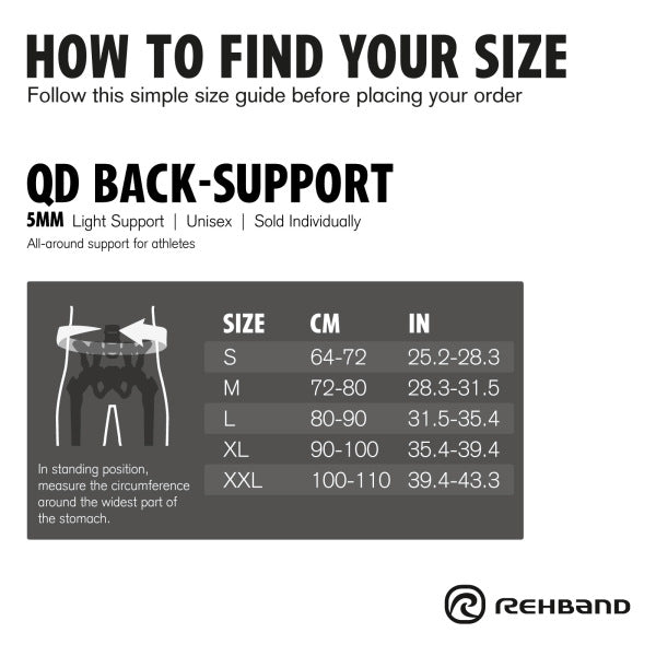 Rehband QD Back Support 5mm