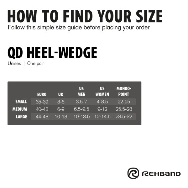 Rehband QD Heel wedge Black / M