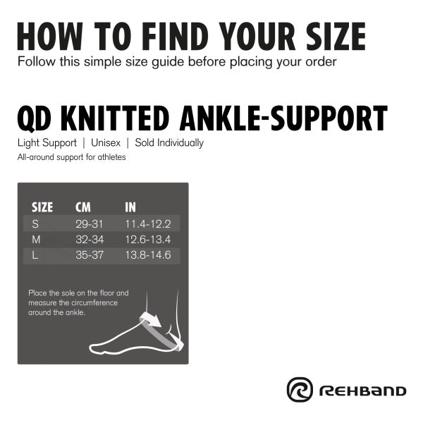 Rehband QD Knitted Ankle Support