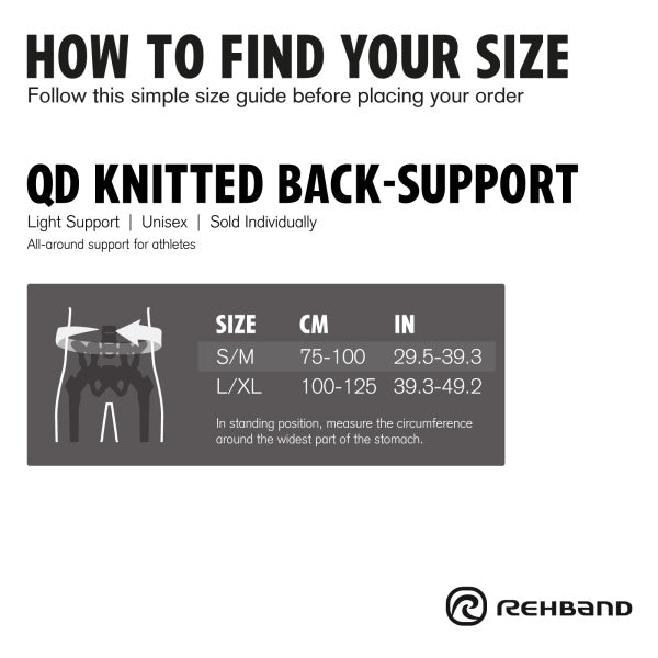 Rehband QD Knitted Back Support