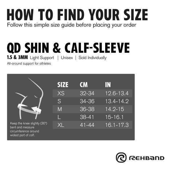 Rehband QD Shin & Calf Sleeve 3mm