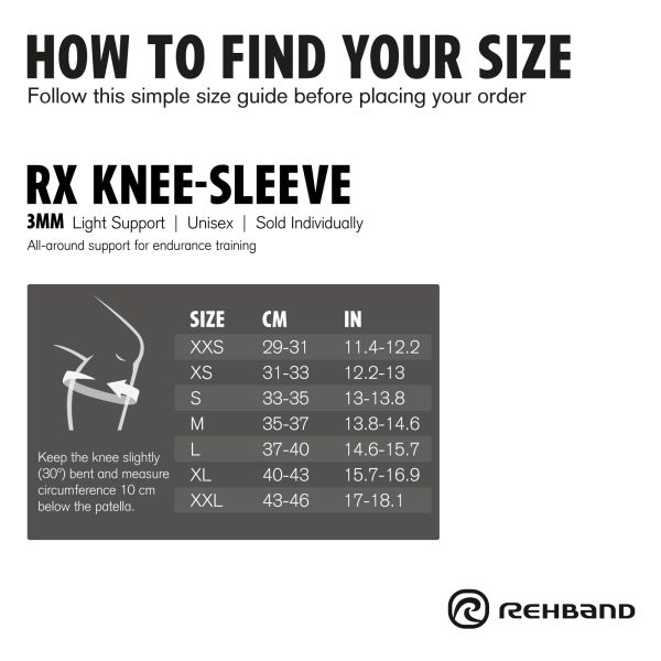 Rehband RX Knee Sleeve 3mm