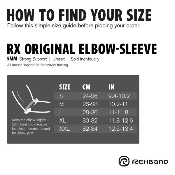 Rehband RX Original Elbow Sleeve 5mm