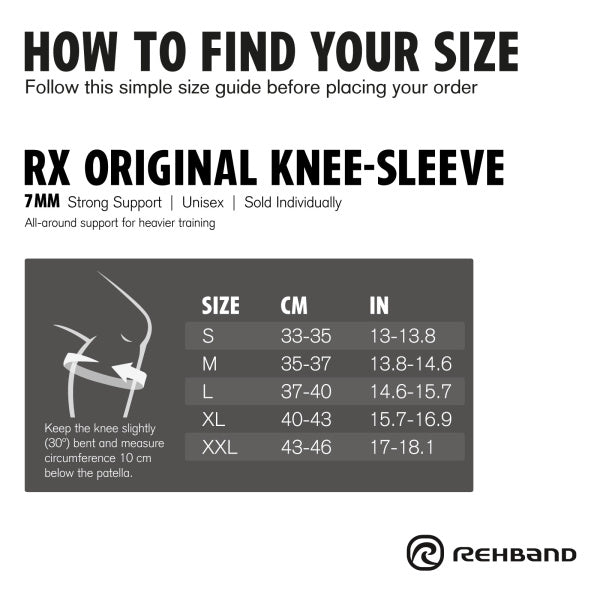 Rehband RX Original Knäskydd 7mm Blå
