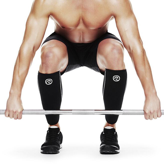 Rehband Shin/Calf Sleeve Kompressionsstrumpa 5mm Svart
