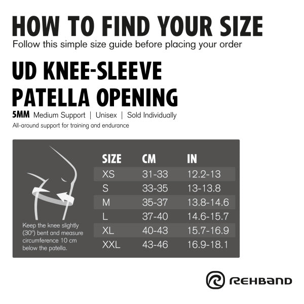 Rehband UD Knee Sleeve Patella Open 5mm