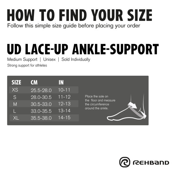 Rehband UD Lace up Ankle Brace Light