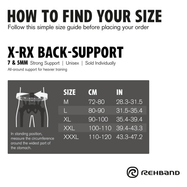 Rehband X RX Back Support 7mm