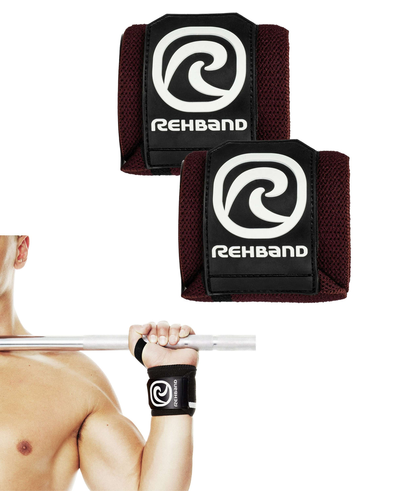 Rehband X-RX Wrist-Wraps Burgundy