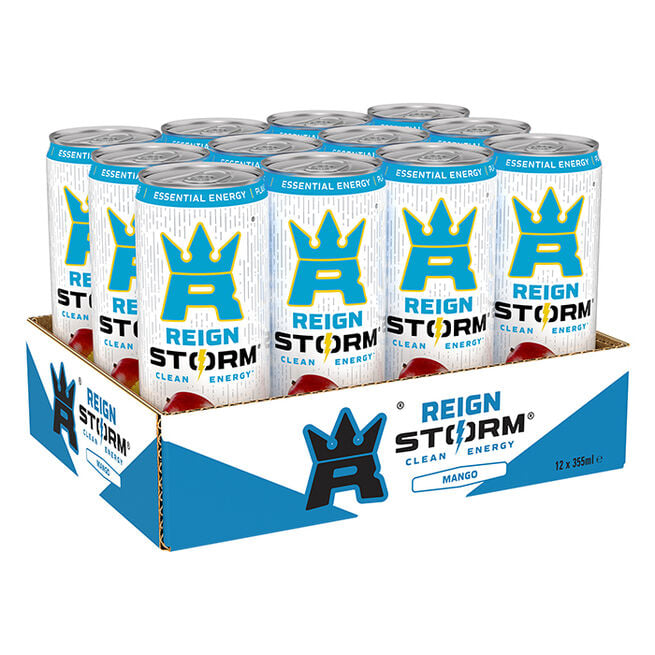 REIGN 12 x Reign Storm Energy 335 ml 2 kr pant Mango
