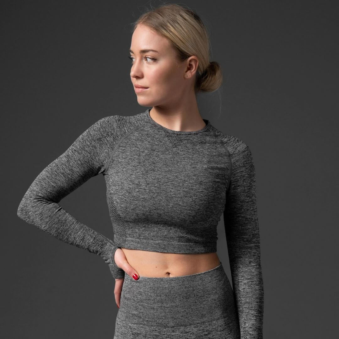 Relode Classic Seamless Top Grey l