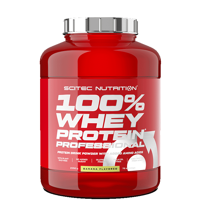 Scitec Nutrition 100% Vassleprotein Professional 2350 g Banana