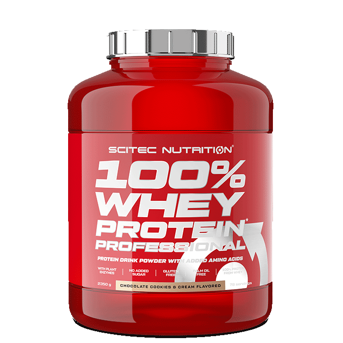 Scitec Nutrition 100% Vassleprotein Professional 2350 g Chocolate Cookies and Cream