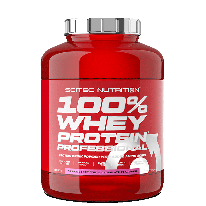 Scitec Nutrition 100% Vassleprotein Professional 2350 g Strawberry White chocolate