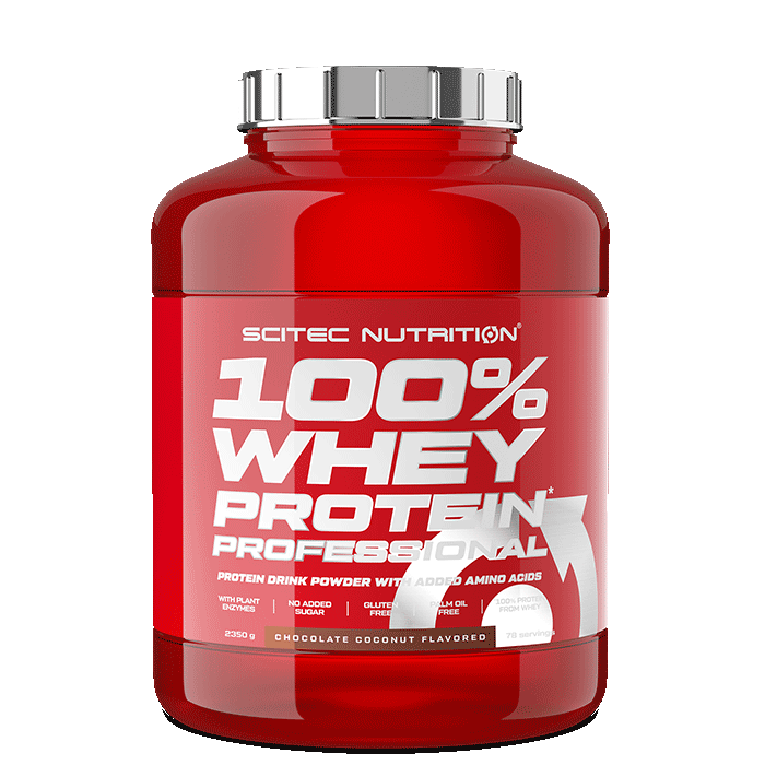 Scitec Nutrition 100% Vassleprotein Professional 2350 g Chocolate Coconut
