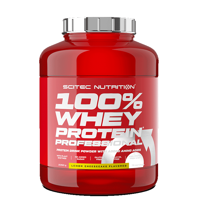 Scitec Nutrition 100% Vassleprotein Professional 2350 g Lemon Cheesecake