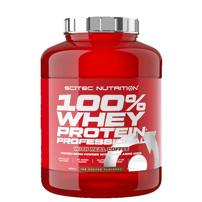 Scitec Nutrition 100% Vassleprotein Professional 2350 g Ice Coffee