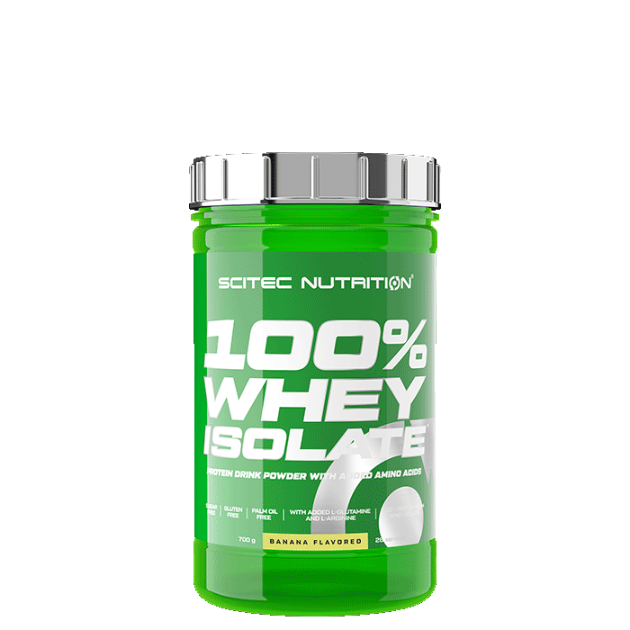 Scitec Nutrition 100 % Whey Isolate Vassleprotein 700 g Banana