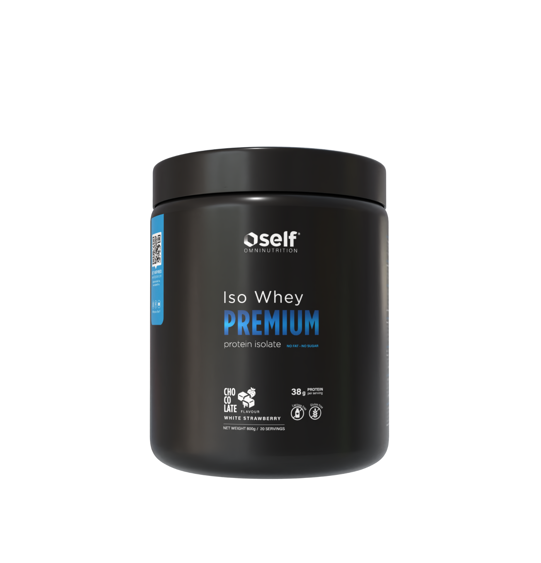 SELF Iso Whey Premium - 800g White chocolate Strawberry