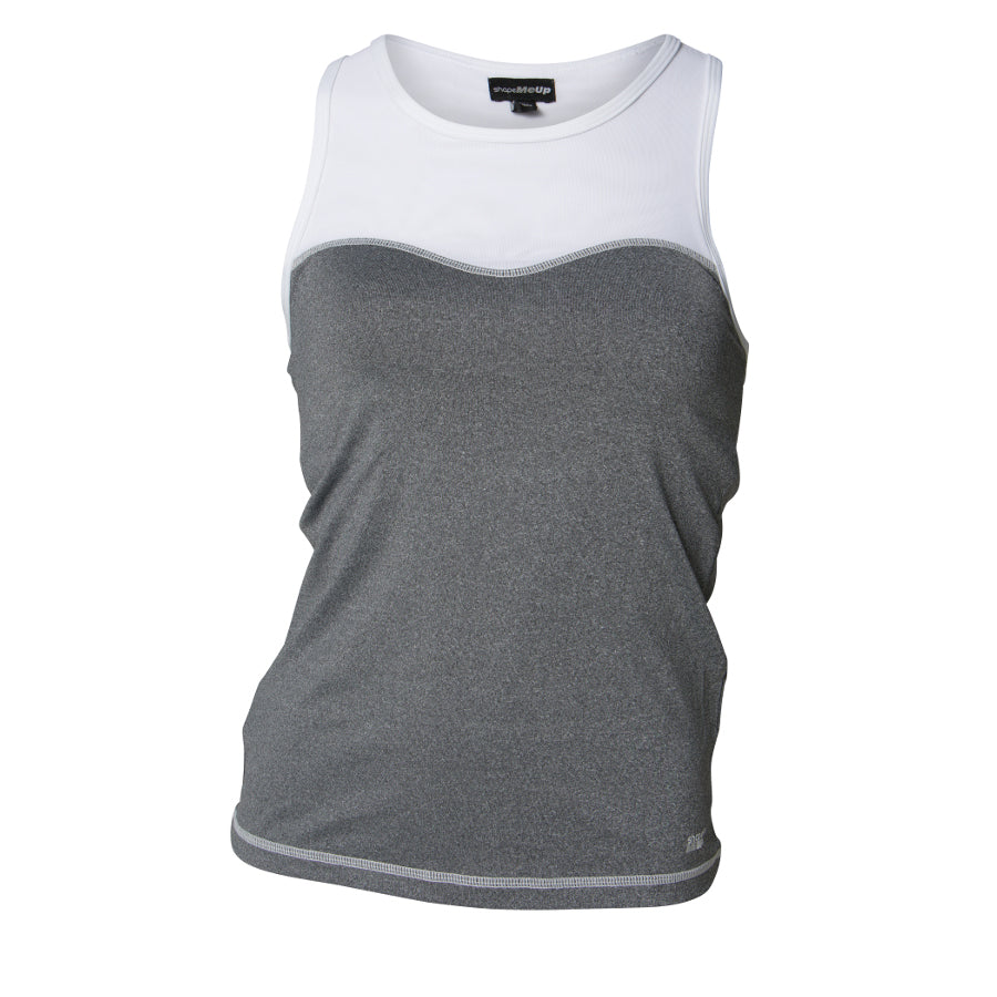 ShapeMeUp White Mesh Top