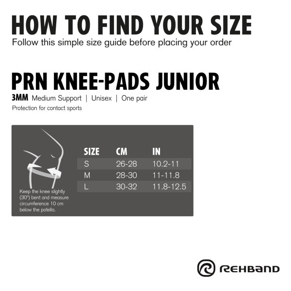 Rehband PRN Knee Pad Jr Pair