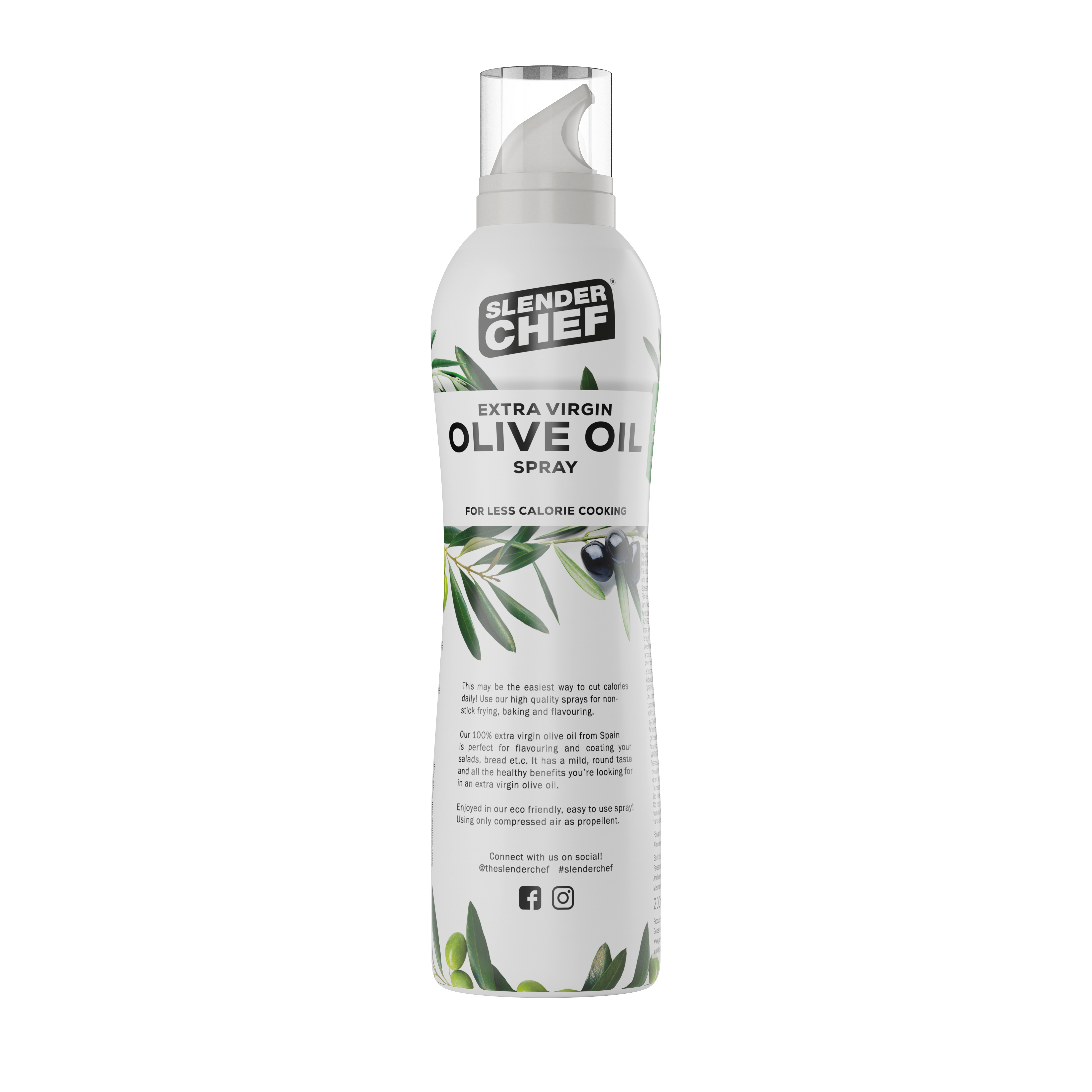 Slender Chef Extra Virgin Olive Oil Cooking Spray - 200ml