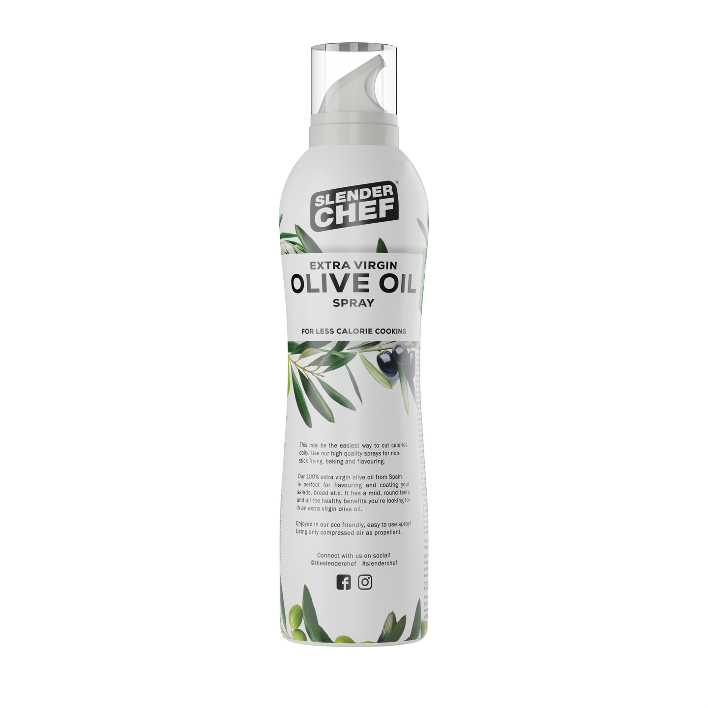 Slender Chef Extra Virgin Olive Oil Cooking Spray - 200ml