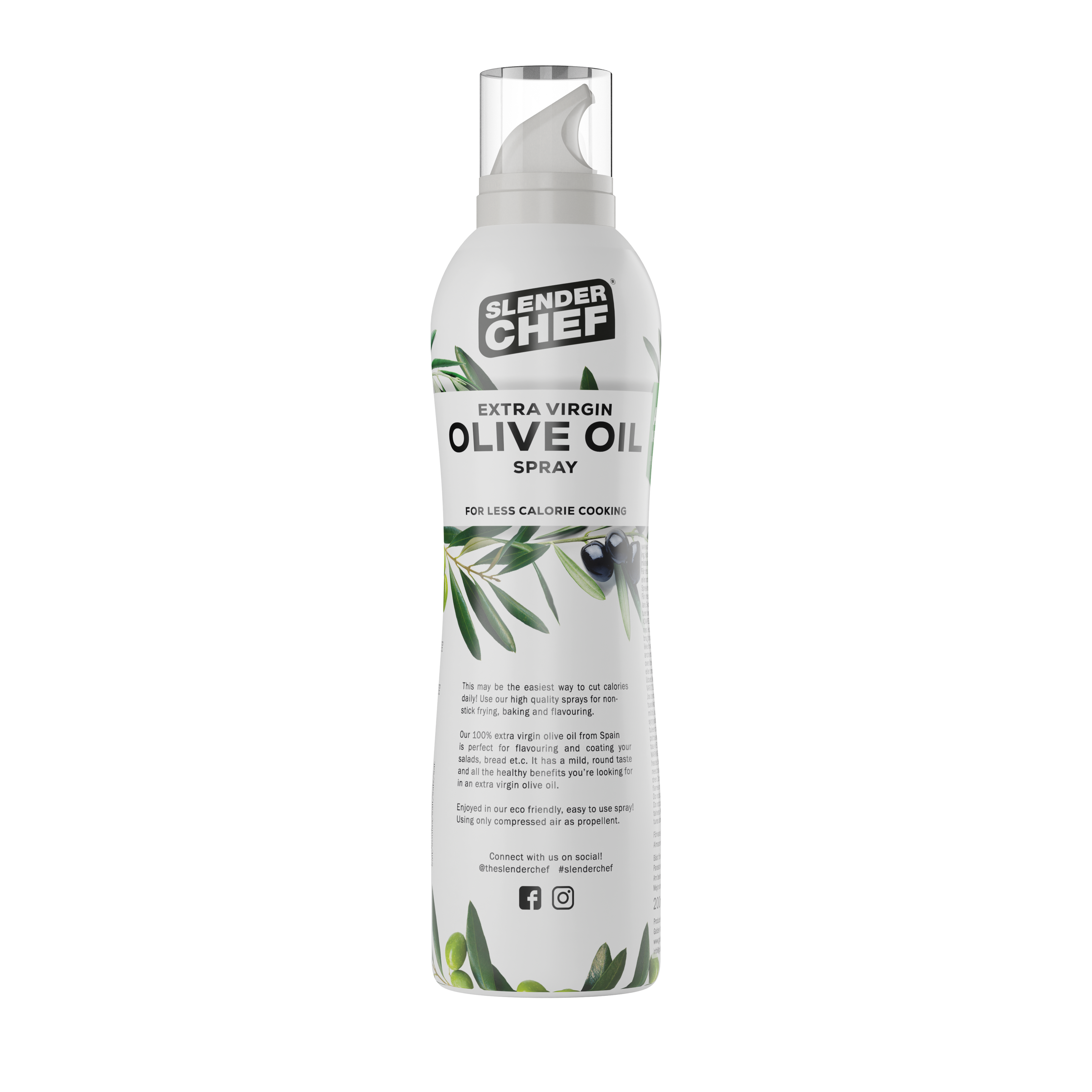 Slender Chef Extra Virgin Olive Oil Cooking Spray - 200ml