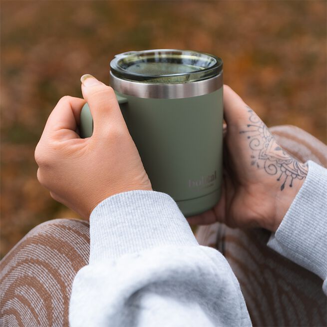 Smartshake Bohtal Stainless steel Coffe Cup 350 ml Green