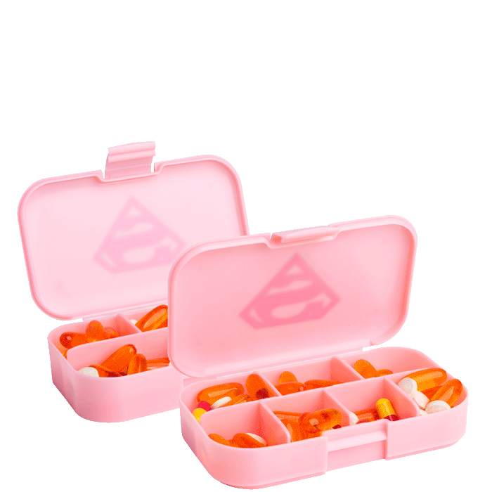 Smartshake DC Comics Pill Box Organizer, 2-pack