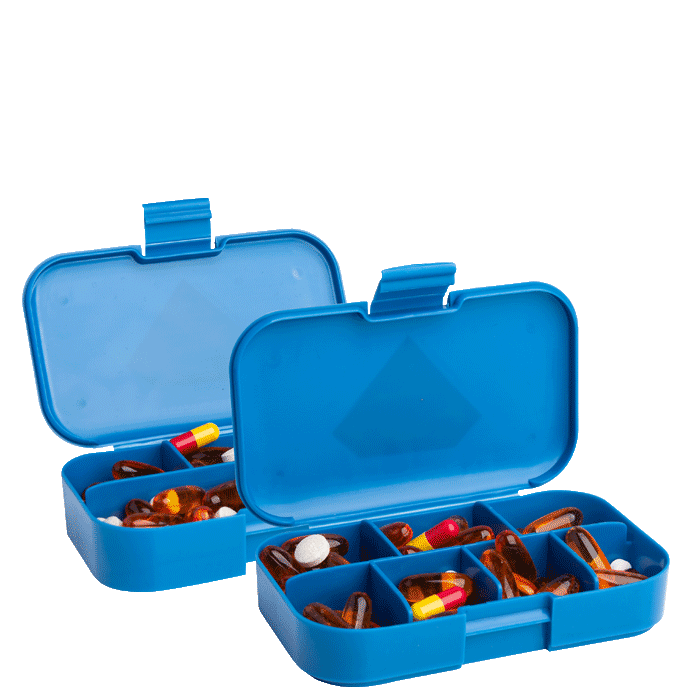 Smartshake DC Comics Pill Box Organizer, 2-pack