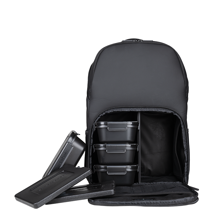 Smartshake Meal Prep Ryggsäck 22 L Svart
