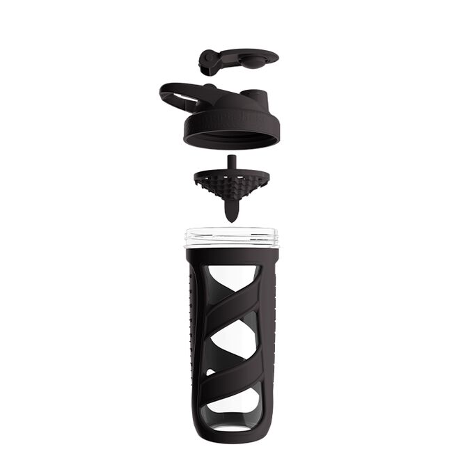 Smartshake Reforce Glass Shaker Svart 700 ml