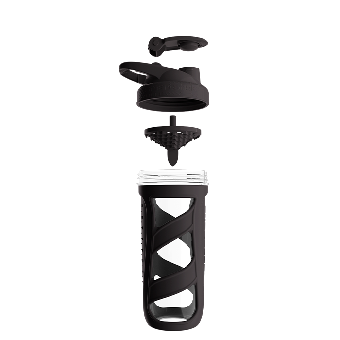 Smartshake Reforce Glass Shaker Svart 700 ml